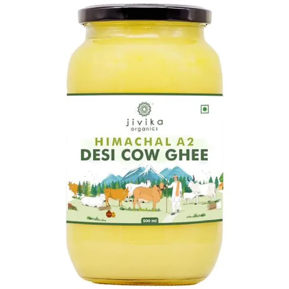 Jivika Naturals Desi A2 Cow Bilona Ghee-Tuppa, 500 ml-2.webp